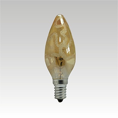 CROCO CANDLE LAMP 60W E14 GOLD