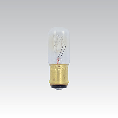 Tubular lamp, T16x54mm 220-260V 10-15W Ba15d clear