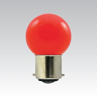LED G45 1W/015 COLOURMAX B22 RED IP45 NBB