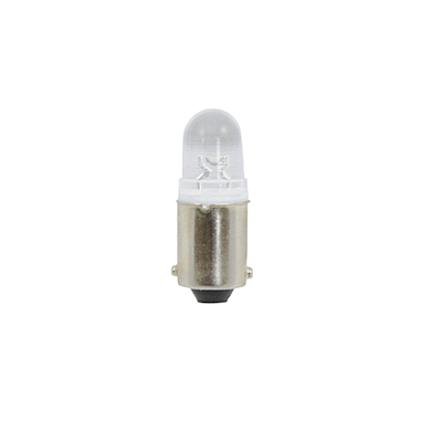Single LED lamp T9x26mm, 24V Ba9s RED water clear