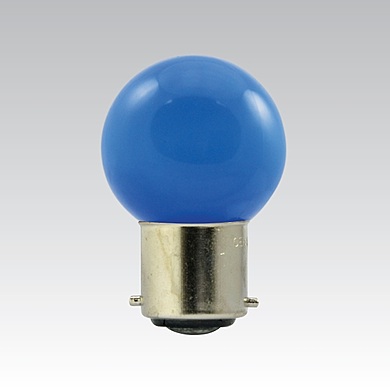 LED G45 1W/018 COLOURMAX B22 BLUE IP45 NBB