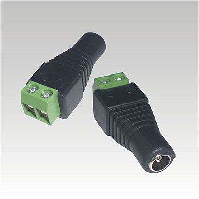 DC connector with power terminal (socket)