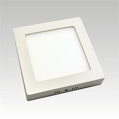 RIKI-P LED 230-240V 12W 3000K, biela, □ 175x40mm IP40