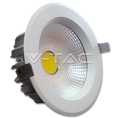 220-240V 20W LED reflektor Downlight bílý 6000K ,  VT-2620