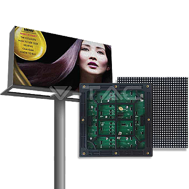 LED Display Outdoor P6 768/768mm - reklamní obrazovka venkovní 768x768/800W modul 128x128mm