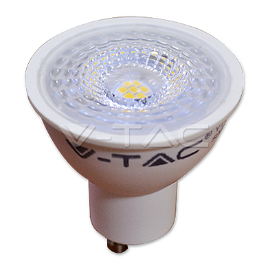 LED Spotlight - 7W GU10 Plastic With Lens Warm White 110°,  VT-2778