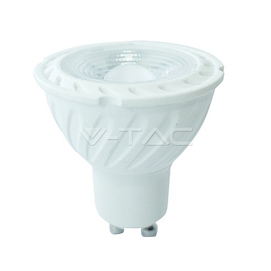 LED Spotlight SAMSUNG CHIP - GU10 6.5W  Ripple Plastic 110° 4000K,  VT-247