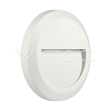 2W LED Step Light White Body Round 4000K,  VT-1142