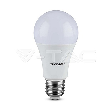 LED Bulb - 9W E27 A60 Thermoplastic White,  VT-2099