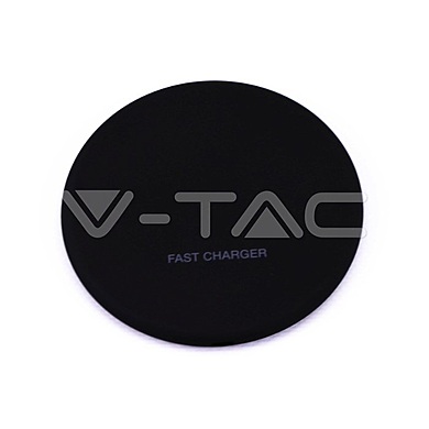 Wireless Charger 5A Fast Charging Round Black , VT-1210
