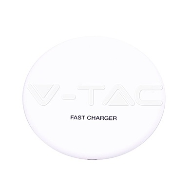 Wireless Charger 5A Fast Charging Round White , VT-1210