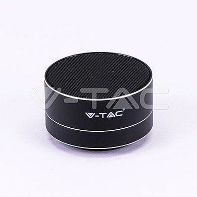 Metal Bluetooth Speaker With Mic & TF Card Slot 400mah Battery Black , VT-6133