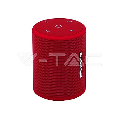 Portable Bluetooth Speaker With Micro USB And High End Cable 1500mah Battery Red , VT-6244