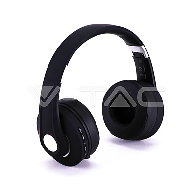 Bluetooth Wireless Headphone With Adjustable Head 500mAh Black W/BAGVT-6322