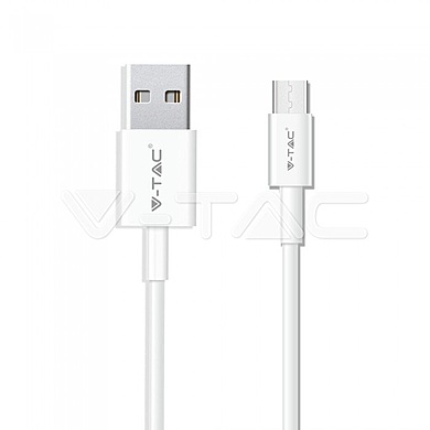 1M Type C USB cable 1.0A PVC, Silver series, white color, VT-5301