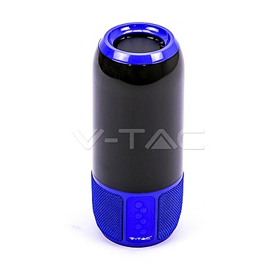 2*3W LED Bluetooth Speaker With USB&TF Card Slot Blue , VT-7456