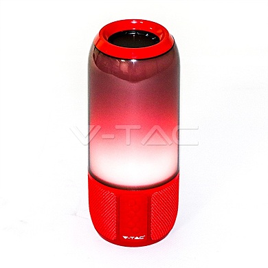 2*3W LED Bluetooth Speaker With USB&TF Card Slot Red , VT-7456
