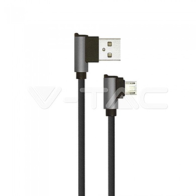 1 M Micro USB Cable Black - Diamond Series VT-5361