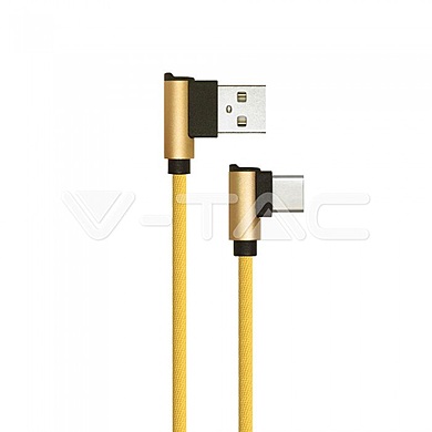 1 M Type C USB Cable Gold  - Diamond Series VT-5362