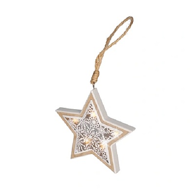 Vánoční dekorace hvězda 7xLED/2AAA, 1V45-S